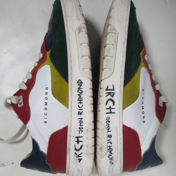 John Richmond Women's Low Top Leather Sneaker Multicolor 7.5 US / 6.5 UK / 38 EU - Picture 9 of 12